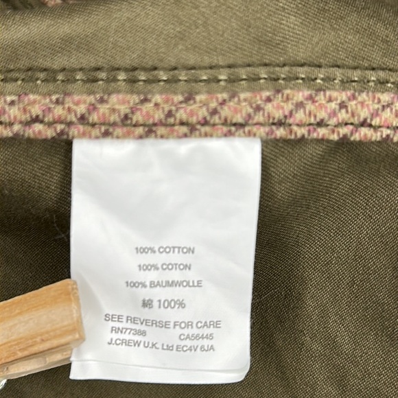 J. Crew Waxed Cotton Field Jacket Medium Tall - Picture 9 of 12